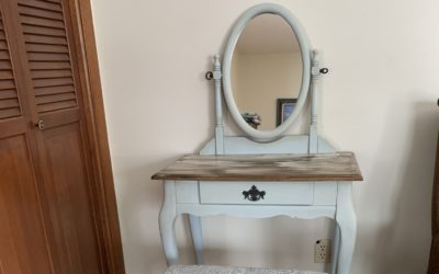 Vanity Table and Chair Rebuild and Refurbished